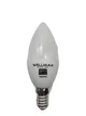 Bombillo Wellmax 6W Led Samsung Edison C37 E27 100 240V Luz Cálida 25.000 Horas